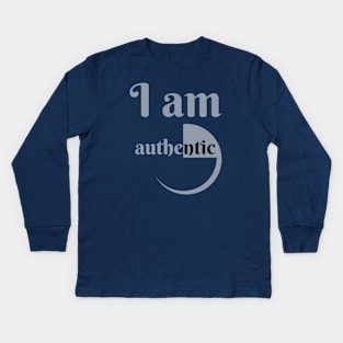 I Am Authentic Kids Long Sleeve T-Shirt